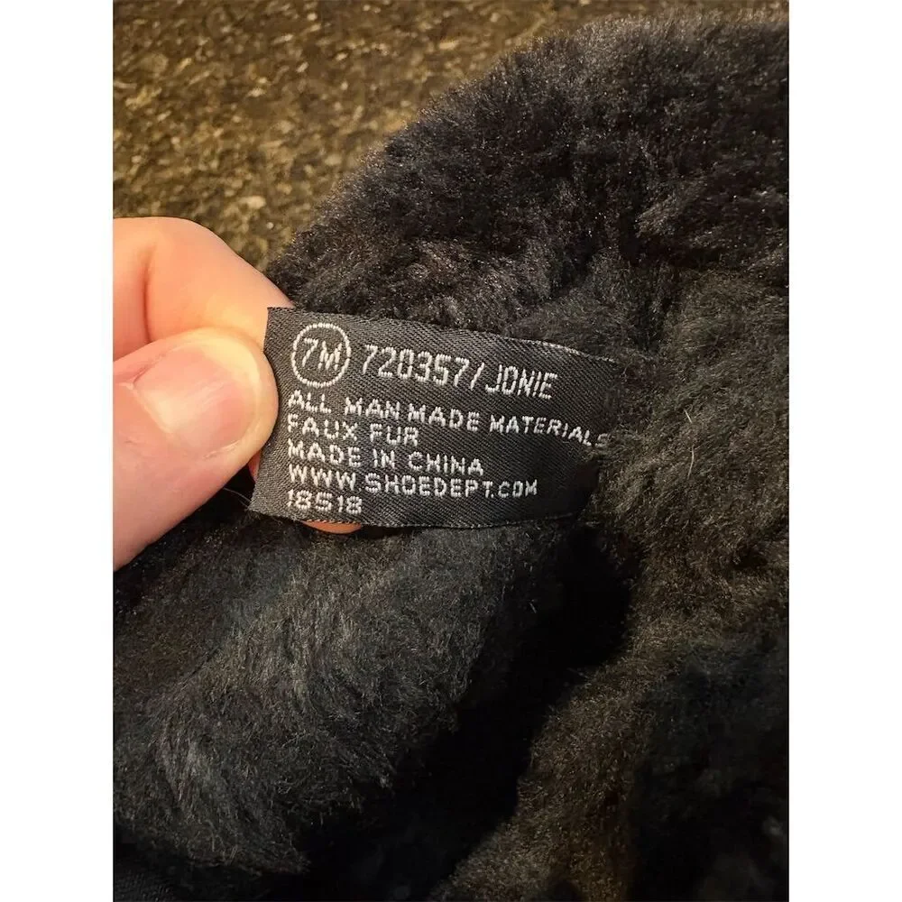 Totes Women's Waterproof Black Snow Boots Size 7 Ankle Winter Casual - Picture 10 of 10